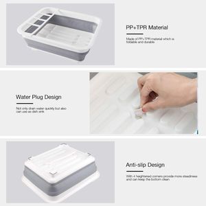 Scolapiatti Pieghevole Portatile Salvaspazio per Cucina, Camper, Roulotte e Viaggi - Product Image 4