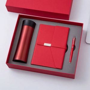 Customized <b>A5</b> Journal Pu Leather <b>Note</b> <b>Book</b> Thermos Cup Corporate Wholesale Promotional Luxury Notebook and Pen Gift Set - Product Image 2