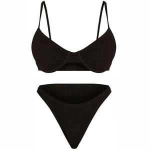 Conjunto de Bikini de Dos Piezas para Mujer, Traje de Baño Cómodo para Vacaciones, Marca Privada OEM, Venta al por Mayor, Ropa de Moda para Resort en EE. UU. - Product Image 1