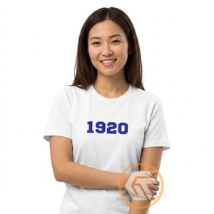 เสื้อยืดสตรี Zeta Phi Beta Sorority ของ GREEK TREASURES ผ้าเจอร์ซีย์เนื้อแน่น ปักโลโก้ สวมใส่สบาย คุณภาพสูง ระบายอากาศได้ดี ผลิตจากผ้าฝ้าย 100% - Product Image 2