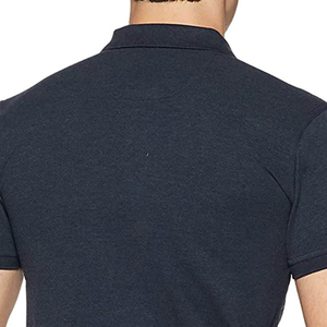 Camisa Polo de Algodón Oxford Azul Marino para Hombre, Manga Corta, Transpirable, Corte Regular, Cierre de Botones, Color Sólido, Europa, Estados Unidos - Product Image 5
