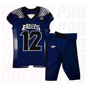 Custom Youth Team American Football Wear Wholesale Sublimation Blank Tackle Twill American Football Uniform Practice Jersey <b>Set</b> - Product Image 2