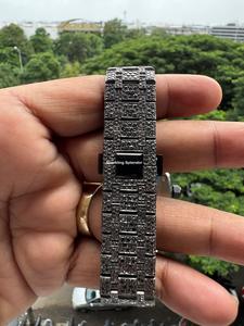 นาฬิกาฮิปฮอปเพชรโมอิสซาไนต์สีดำสำหรับผู้ชาย ดีไซน์หรูหรา ตัวเรือนสแตนเลสสตีล ขนาดหน้าปัด 41 มม. คอลเลคชั่นพิเศษ - Product Image 4