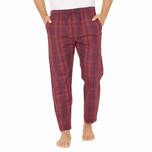 Pantalones de Pijama a Cuadros para Hombre, Casuales, de Lana, Resistentes al Viento, Transpirables, 100% Poliéster/Nailon, Cómodos - Product Image 5
