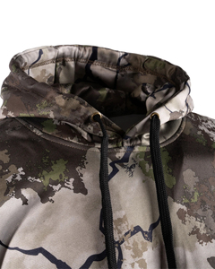 Sweat à capuche pull-over vierge pour homme, 100% coton biologique, en tissu double teint, uni, pour l'hiver - Product Image 6