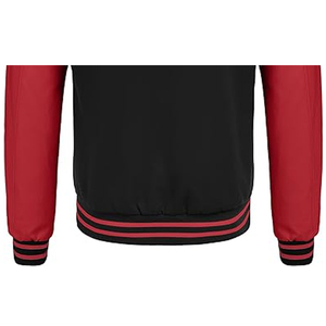 Top Trending High Street Men 100% Cotton Stand Collar Front Brown Blank Casual Letterman Winter Varsity Jackets for Bulk Sale - Product Image 6