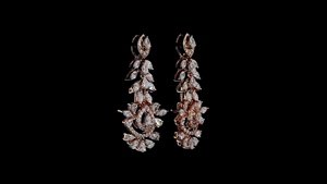 Conjunto de Collar de Diamantes en Capas con Acabado en Oro Rosa de Lujo |   Collar de Plata Elegante para Novia | Fabricante de Joyería Fina - Product Image 6