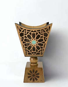 Meilleur prix pour brûleur d'encens arabe en bois, Bakhoor, incrusté de nacre, brûleur d'encens de luxe, fabrication artisanale arabe - Product Image 2