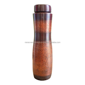 Bouteille d'eau ayurvédique au design unique, 100% cuivre, pour une meilleure santé, à prix compétitif - Product Image 1