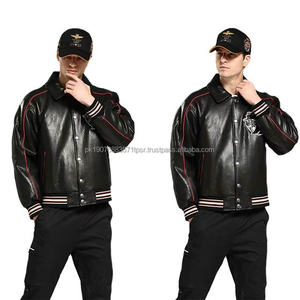 Leather <b>Jacket</b> for <b>Men</b> Clothing Manufacturers Custom - Product Image 1