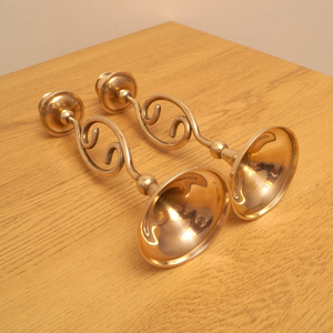 <b>Brass</b> <b>Candlestick</b> Holder Set Vintage Style Decorative Taper Candle Stand Home Decoration Durable Metal Candle Holders - Product Image 3