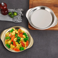 Yurtain Groothandel Multisize Roestvrij Staal Bord Eten Dienblad Restaurant Gerechten & Fruit Trays Voor Dineren En Catering
