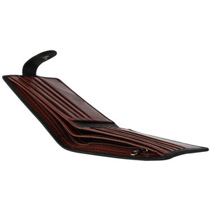 Portefeuille en cuir véritable de luxe avec logo personnalisé pour homme, portefeuille fin à double pli, couleur et taille personnalisées, cuir de vachette de haute qualité, en gros - Product Image 2