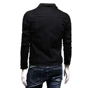 Nueva chaqueta vaquera con solapa de algodón 2021 para hombre, ropa informal de calle de Color sólido, chaqueta vaquera de alta calidad para hombre, chaquetas ajustadas de otoño para hombre - Product Image 5