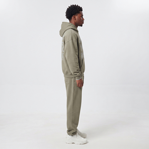 <b>Men's</b> Oversize <b>Pullover</b> Tracksuit Casual 100% Fleece Polyester Rhinestone Heavy Weight Loose Fit Two Piece Winter Warm Set <b>Men</b> - Product Image 3