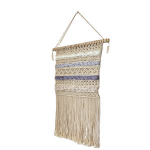 Venta al por mayor de macramé de algodón bohemio moderno para colgar en la pared decoración Tie-Dye Home Boho Style Construction Art - Product Image 1