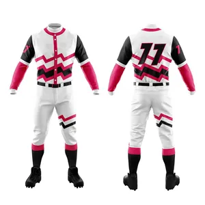 Conjunto de uniforme de beisebol personalizado, uniforme de beisebol para esportes com venda on-line