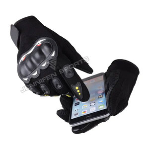 Gants de moto coupe-vent en polyester extensible, gants de course sur route pour moto, gants d'hiver respirants à doigts complets - Product Image 3