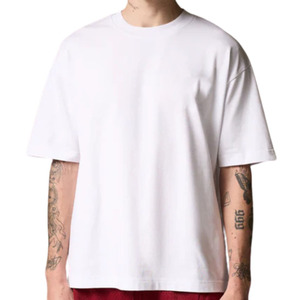 Men's Short Sleeve <b>White</b> <b>T</b> <b>Shirt</b> Minimal Chest Logo Cotton Crewneck Casual Everyday Wear Street Style Top Wholesale - Product Image 5