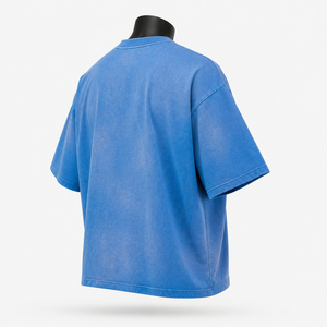 T-shirt ample vintage en coton délavé pour homme, style streetwear, coupe décontractée, hip-hop, été, vente en gros, OEM - Product Image 3
