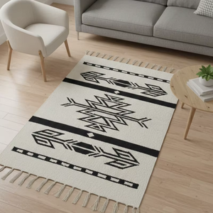 พรมขนปุยทำมือ ทันสมัย ซักเครื่องได้ เป็นมิตรกับสิ่งแวดล้อม ลายดอกไม้ ด้านหลังแบบกลับด้านได้ หลายสี เหมาะสำหรับใช้ในบ้าน เดินทาง ปิกนิก ขายส่ง - Product Image 1