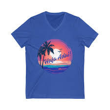 T-shirt imprimé col en V coupe ajustée streetwear décontracté à manches courtes – T-shirts ultimes pour femmes, personnalisables avec logo, en tissu épais vierge - Product Image 2