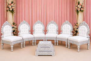 Juego de Sillas para Mandap de Novios, Sillas Mandap Vedi de Tendencia, Fabricante de Sillas para Mandap de Boda India Personalizadas - Product Image 4