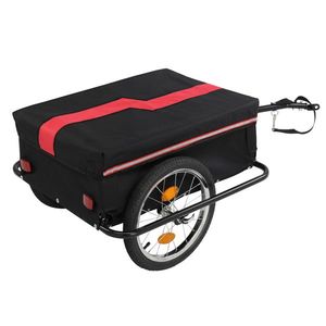 130*68*45cm Steel 100kg 16 Inch Quick Release Wheel Cloth Pocket Bicycle <b>Trailer</b> Rack Cargo & Utility <b>Trailers</b> - Product Image 3