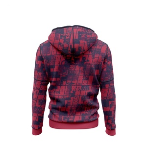 Sweat à capuche de gymnastique en polyester 100% pour hommes avec motifs personnalisés Tendance Hiver Sweat à capuche en coton polaire imprimé à sublimation - Product Image 3