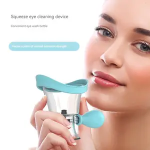 Silicone Squeeze Eyewash Cup Hypoallergenic Eye Care Portable Cleaner Fits In Eye Socket Without Leaking Cleaning Tool