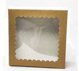 กล่องเค้กวันเกิดแบบมีหน้าต่างด้านบน กล่องบรรจุภัณฑ์เค้กแต่งงานแบบมีฝาปิดใสพร้อมหน้าต่าง ราคาพิเศษจากผู้ส่งออก - Product Image 3