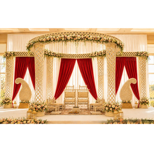 Graceful Crystal Mandap For Jain Weddings Premium Crystal Wedding Mandap for Marriage Functions Manufacturer & Worldwide Export - Product Image 1