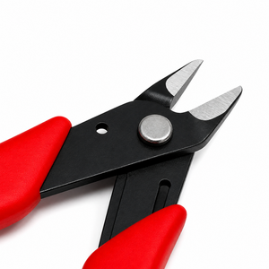 Pince coupante de précision à manche rouge pour micro-fils, outil de réparation électronique, mini-cisaille à bords coupés - Product Image 3