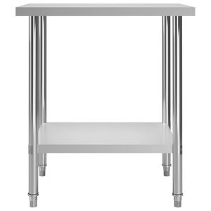 โต๊ะทำงานครัวเชิงพาณิชย์ ขนาด 31.5"x23.6"x33.5" ผลิตจากสแตนเลส - Product Image 3