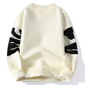 Suéter de Hombre con Cuello Redondo y Letras Grandes, Tendencia Otoño/Invierno 2024, Suéter Grueso para Hombre - Product Image 2