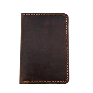 Porte-passeport en cuir véritable Étui personnalisé Couverture monogrammée Cadeau PTH-0078B - Product Image 1