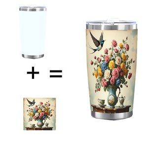 Stainless Steel Tumbler 20oz Double Wall <b>Insulated</b> Drink <b>Cup</b> For Daily Use All Season Durable Anti Scratch Surface - Product Image 1