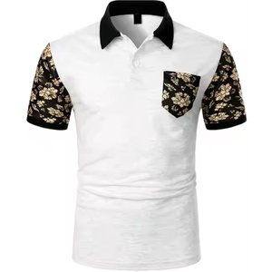 Polo ajusté pour homme avec logo personnalisé, en coton premium, fournisseur en gros - Product Image 2