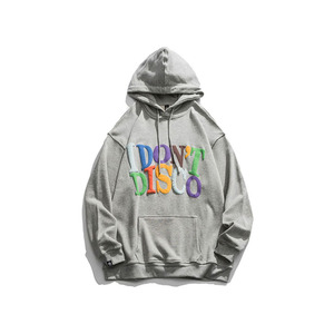 Sudadera Deportiva para Hombre, con Capucha y Cierre, Bordado 3D, 100% Algodón, Felpa Suave y Cómoda, Estilo Urbano, Casual de Otoño - Product Image 5