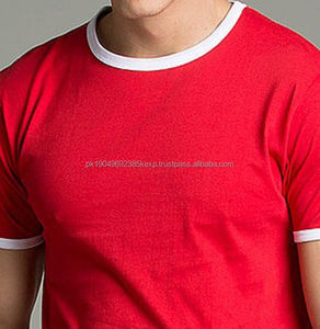 New Stylish <b>Red</b> Custom Printed <b>Men's</b> <b>T</b>-<b>Shirts</b> 100% Combed Cotton Worsted High Street Style Short Sleeve O-Neck Gym Workout - Product Image 4