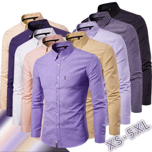 Camisa de Vestir a Rayas Antiarrugas para Hombre, Tela Popelina, Manga Larga, Estilo Casual de Negocios, Tallas Grandes, Personalizable, Venta al Por Mayor - Product Image 6