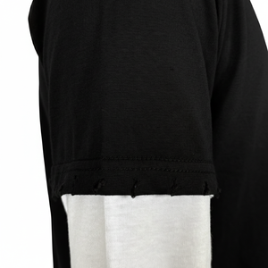 เสื้อยืดผู้ชายลำลองสองชั้นสำหรับสตรีทแวร์ เนื้อผ้านุ่มสบาย |   ทรงโมเดิร์น |   โรงงานผลิตเสื้อผ้า OEM & ODM เสื้อยืดสองชั้น - Product Image 5