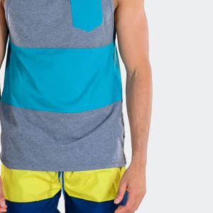 Camiseta sin Mangas para Hombre, Diseño de Cuello Personalizado, Fabricada en Fábrica, Camiseta sin Mangas para Hombre Más Vendida, Camiseta sin Mangas para Hombre Multicolor - Product Image 6