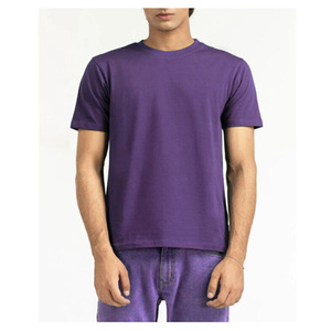 Camiseta de manga corta para hombre, transpirable, de punto, poliéster/algodón, cuello redondo, logotipo frontal, impresión personalizada, ecológica, corte regular. - Product Image 4