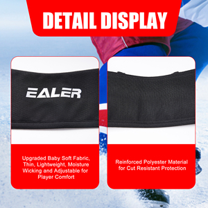 NECKPROTECT T-shirt de compression à manches longues pour enfants garçons, noir, respirant, anti-humidité, extensible dans quatre directions, pour le hockey sur glace - Product Image 6