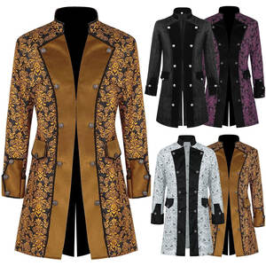 Trendy Vintage Mens Steampunk Wholesale Coat Tailcoat Medieval <b>Gothic</b> <b>Jacket</b> OEM ODM 2026 - Product Image 1
