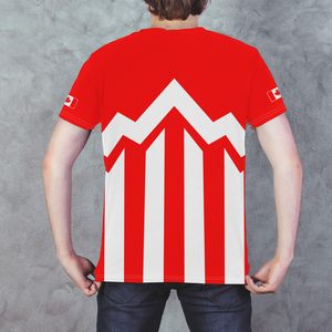 Maillot de football unisexe à drapeau national, T-shirt d'entraînement de football à manches courtes et col rond, Vêtements de sport OEM en gros - Product Image 6