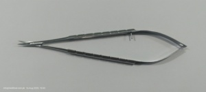 Micro Ciseaux Avec Lames Courbées 6 Pouces De Longueur Or Poignée À Ressort En Acier Inoxydable Micro Fil Ciseaux Pour Chirurgical - Product Image 3