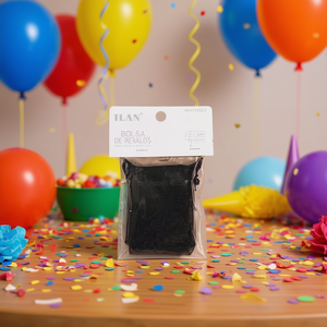 Sacchetti Regalo in Organza Ilan 7x9 Cm Neri 8 Pezzi per Bomboniere - Product Image 2