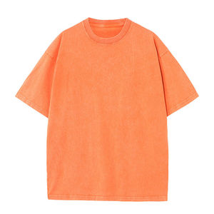 Camiseta casual de manga corta para hombre, de color sólido, cuello redondo, tejido de algodón, corte regular, 100% algodón. - Product Image 1